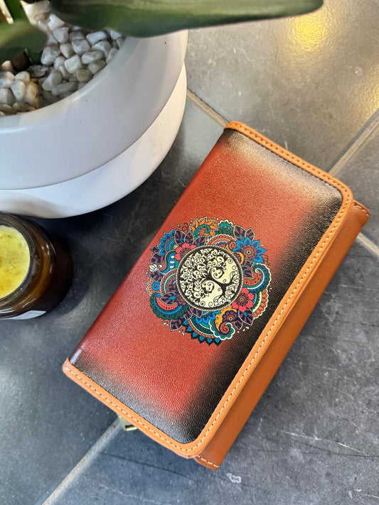 DB CARTERA ARBOL DE LA VIDA MARRON