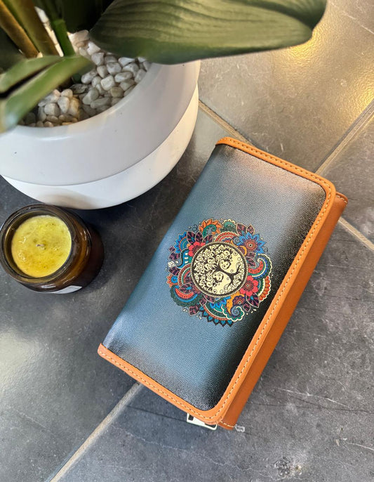 DB CARTERA ARBOL DE LA VIDA AZUL