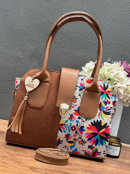 YUTE MODELO BROCHE CAMEL/OTOMI NATURAL