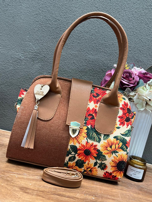 YUTE MODELO BROCHE CAMEL/GIRASOLES
