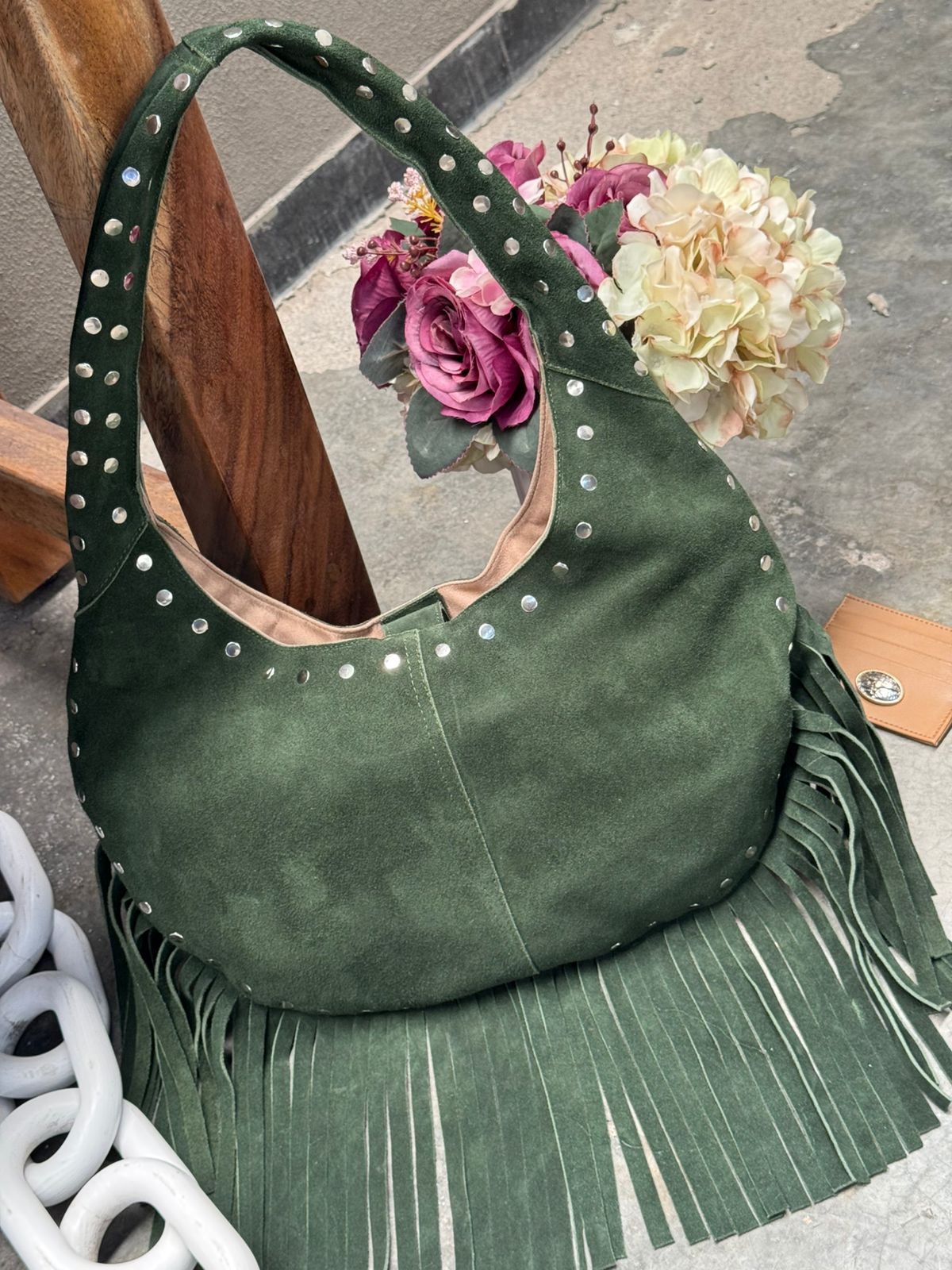 BOLSO MONTANA VERDE MILITAR BARBAS