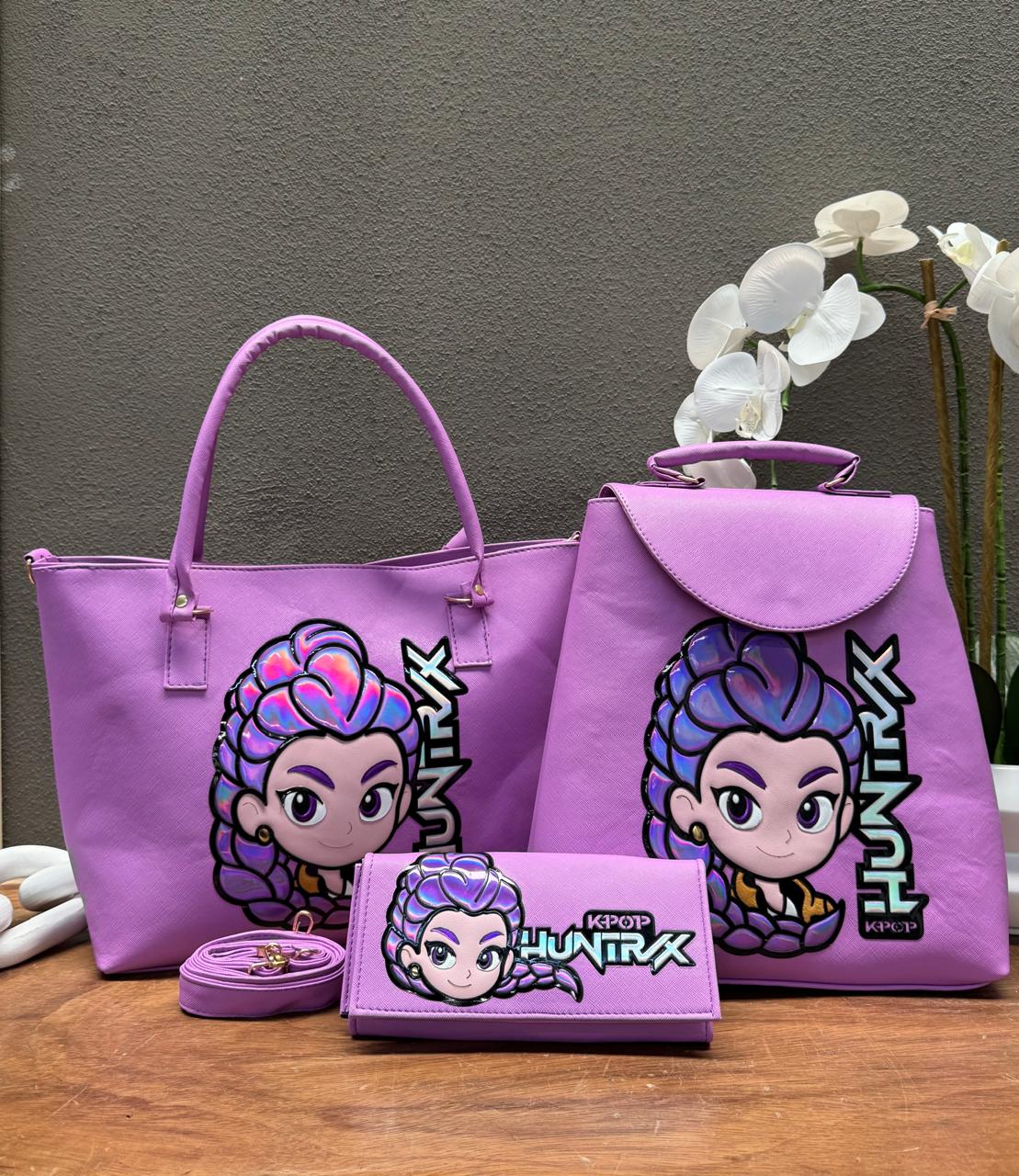 COMBO PERSONAJES GUERRERAS K POP LILA