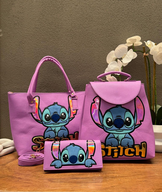 COMBO PERSONAJES STITCH LILA