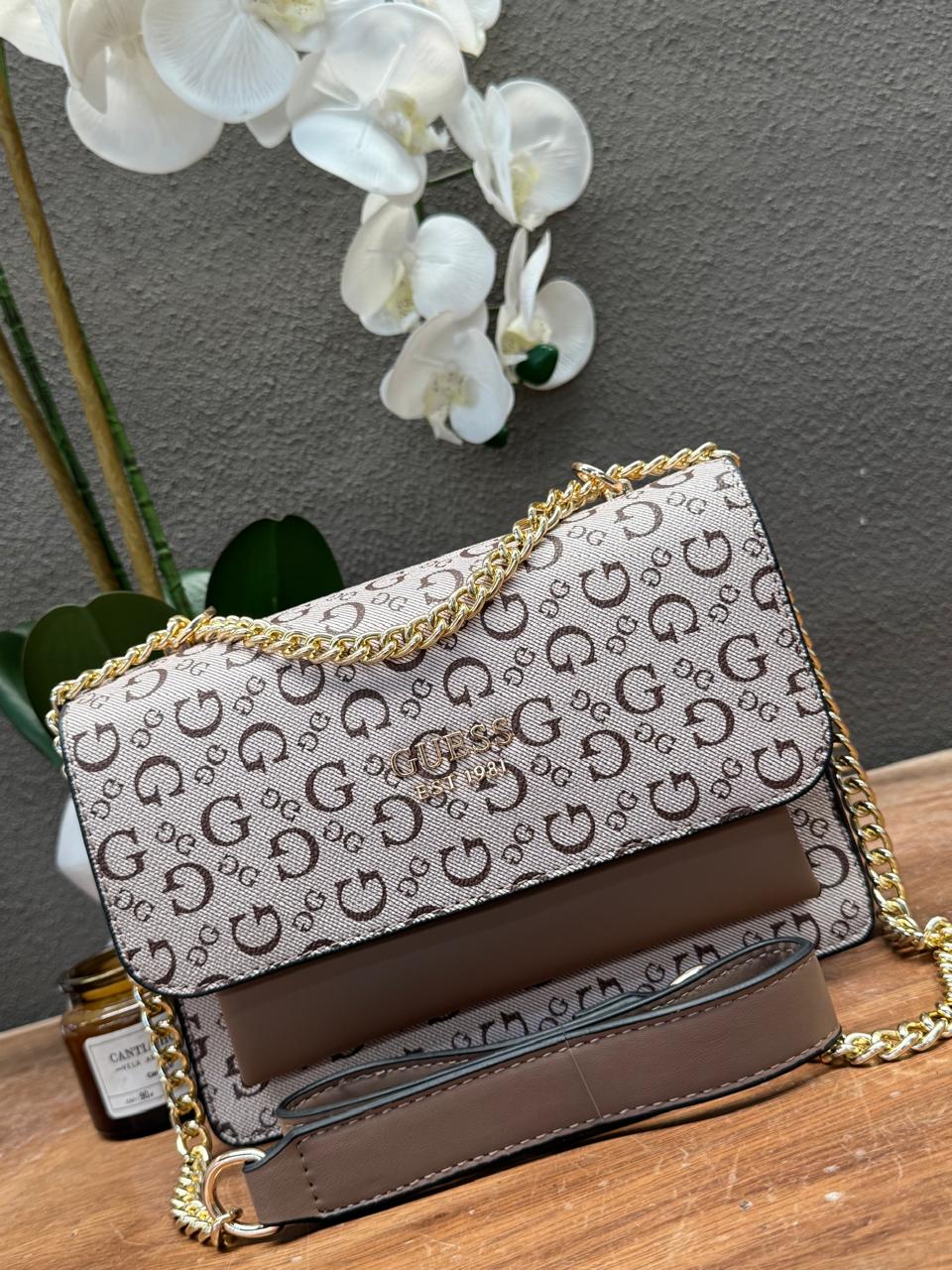 CROSSBODY NOELLE GUESS CAFE/BEIGE
