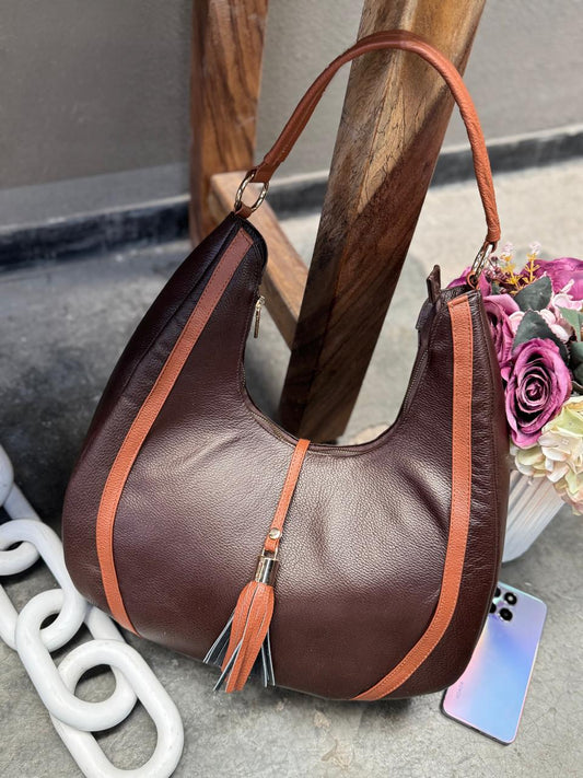 BOLSO 100% PIEL ASIA CAFE/MIEL