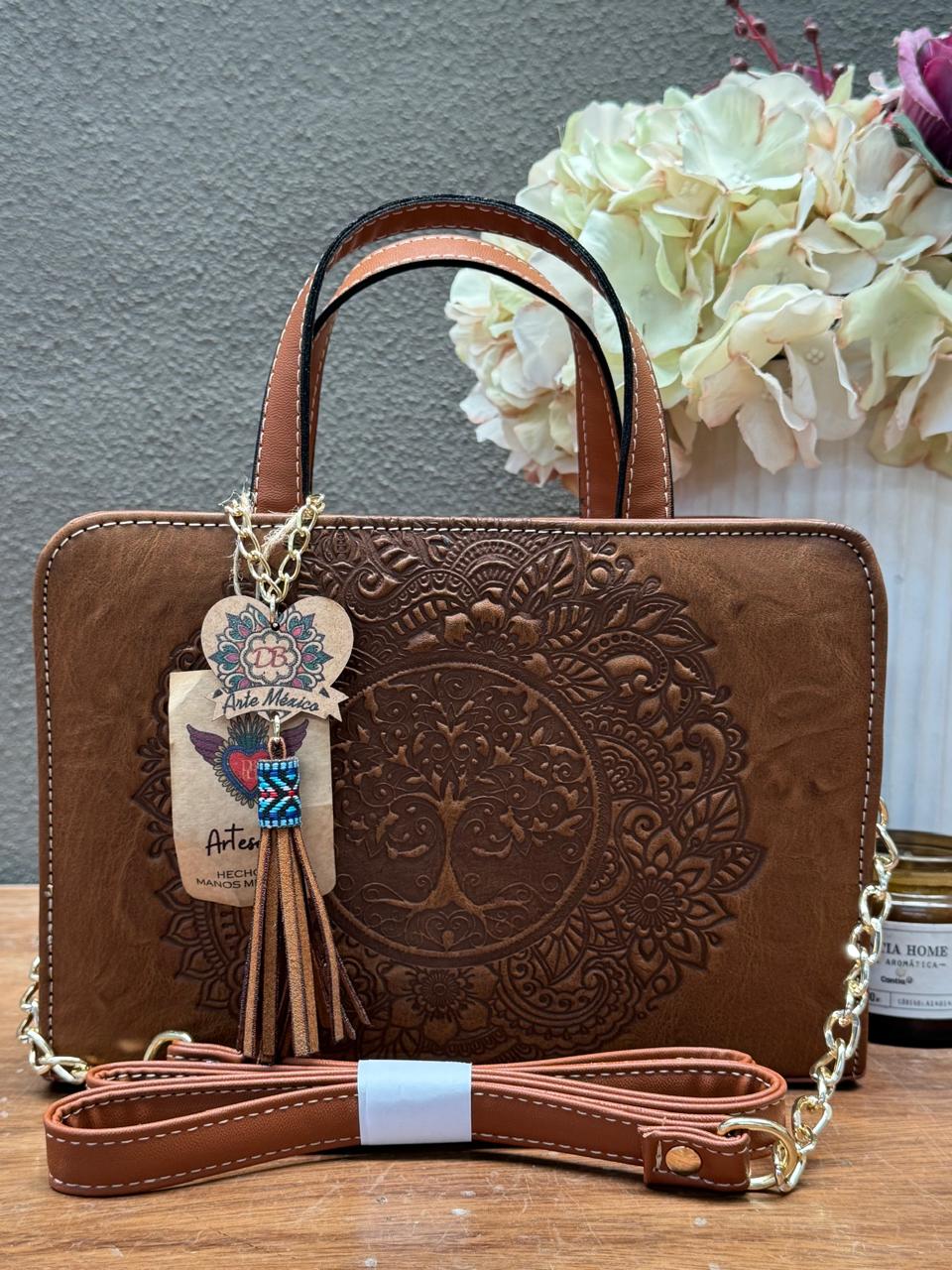 DB CROSSBODY ARBOL DE LA VIDA SERATOGA CAMEL