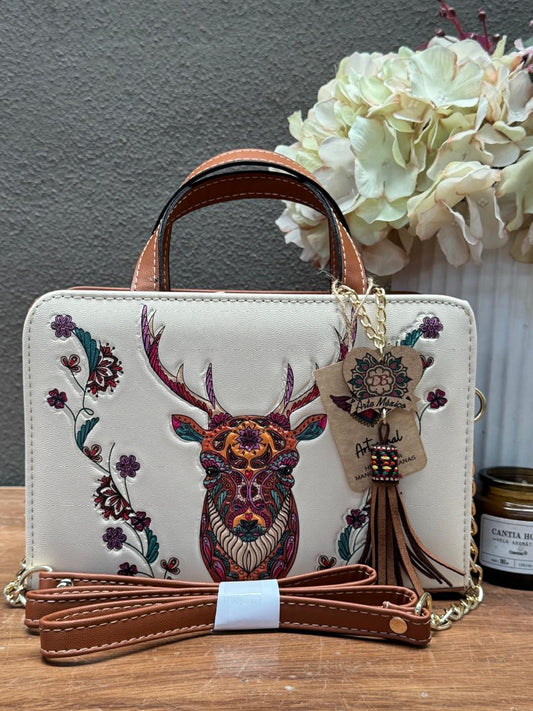 DB CROSSBODY VENADO HUESO