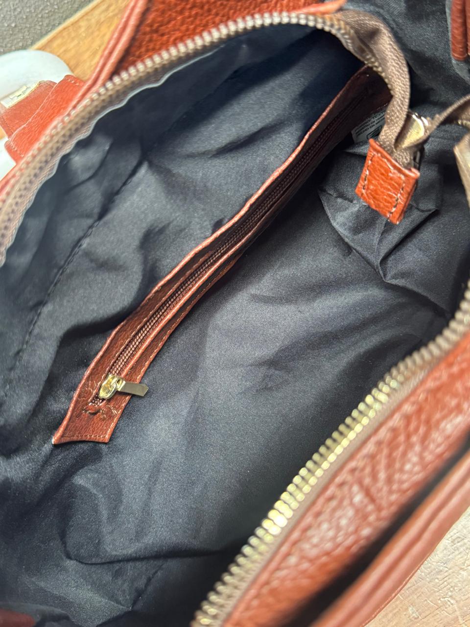BOLSO 100% PIEL BÉLGICA NEGRO