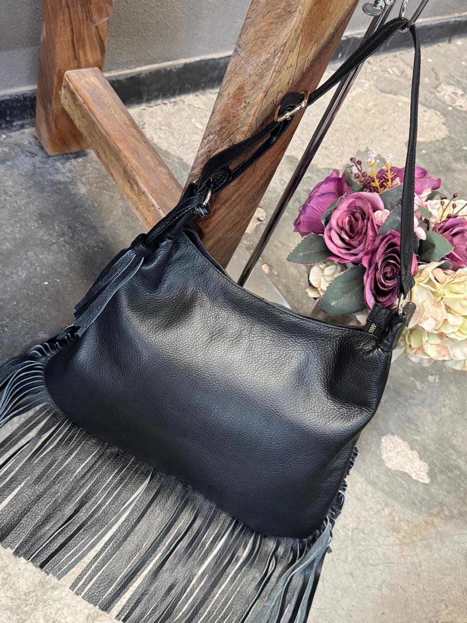 BOLSO 100% PIEL BULGARIA NEGRO