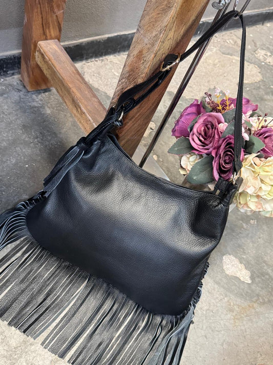 BOLSO 100% PIEL BULGARIA NEGRO