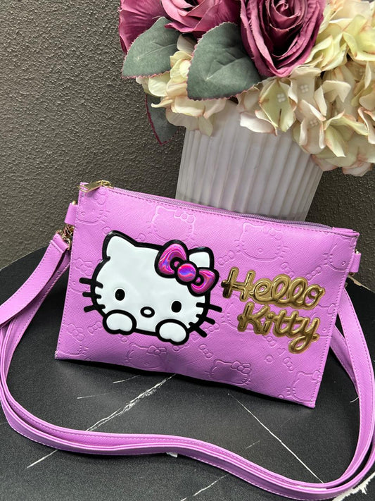 CROSSBODY/MUÑEQUERA DISNEY HELLO KITTY LILA