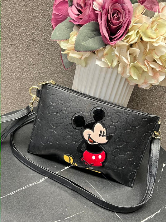 CROSSBODY/MUÑEQUERA DISNEY MICKEY MOUSE NEGRO