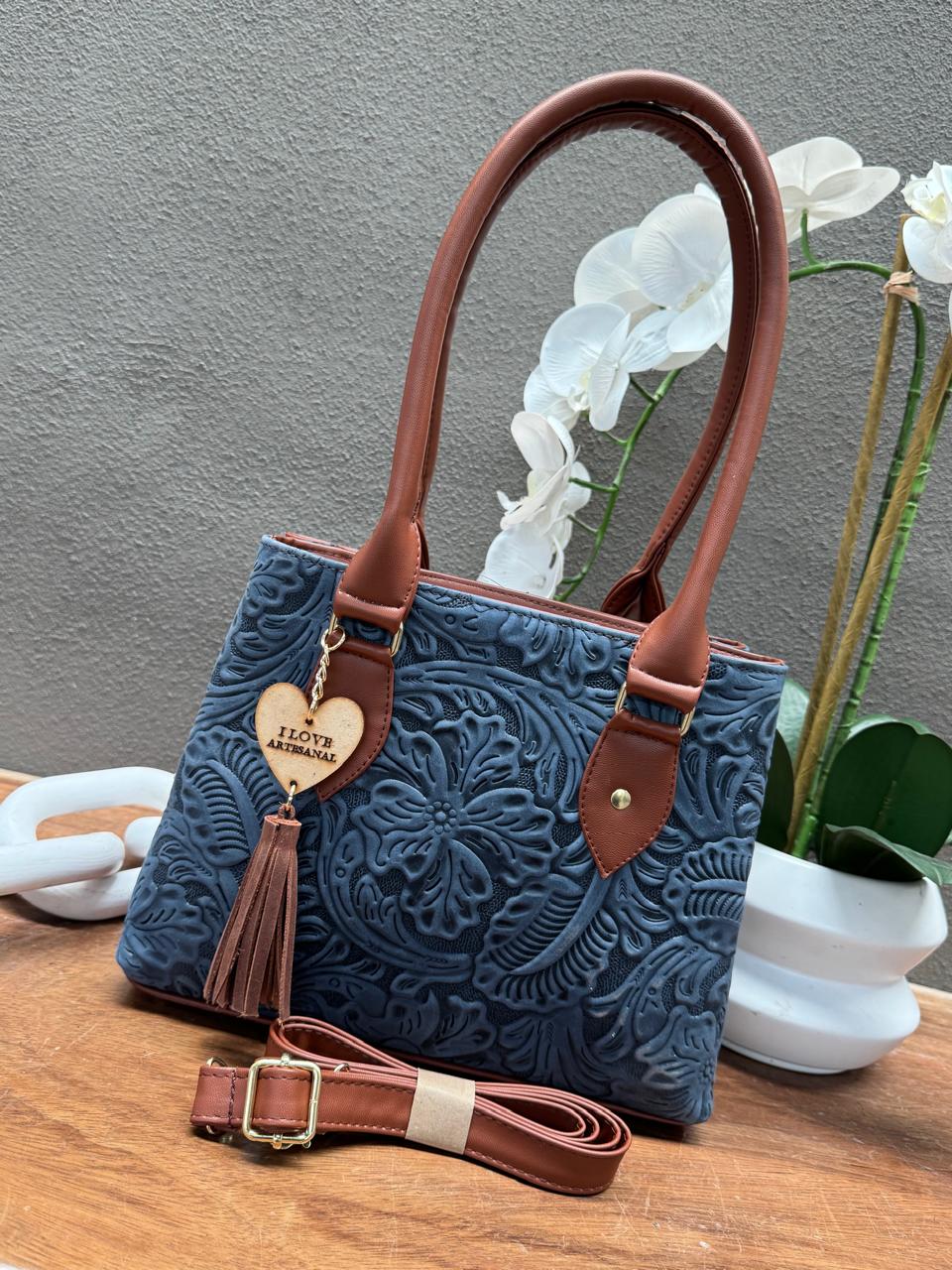BOLSO PERLA COLOR INDIGO