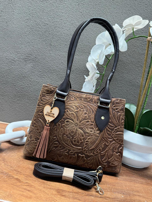 BOLSO PERLA COLOR CAMEL
