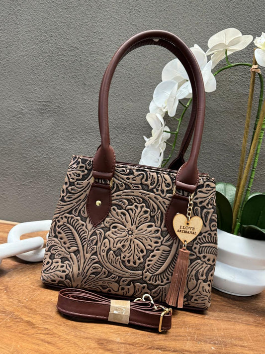 BOLSO PERLA COLOR BEIGE
