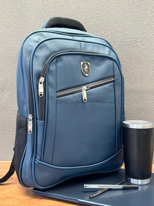 MOCHILA POLWENG CANDADO PREMIUM COLOR AZUL