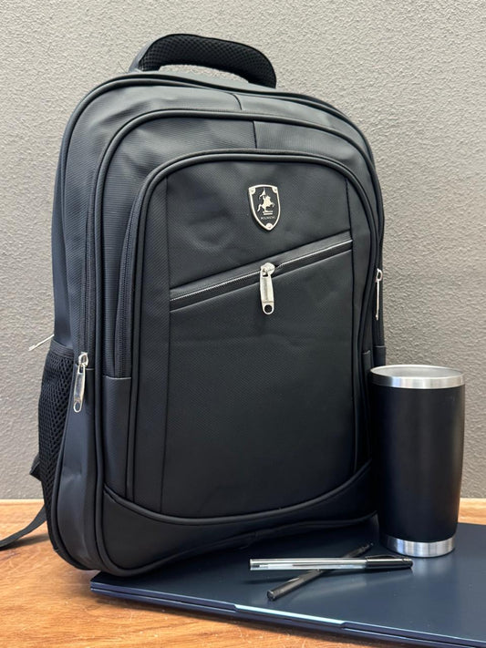 MOCHILA POLWENG CANDADO PREMIUM COLOR NEGRO