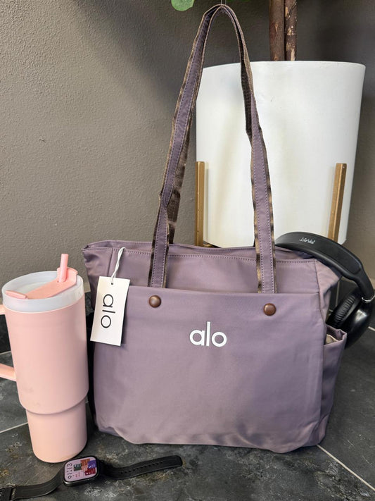 TOTE BAG YOGA ALO MORADO