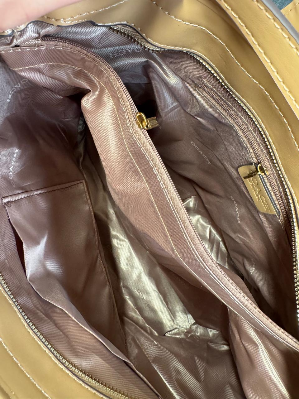 IMPORTACION GALLERY TOTE COACH BEIGE/CAMEL ESTAMPADO