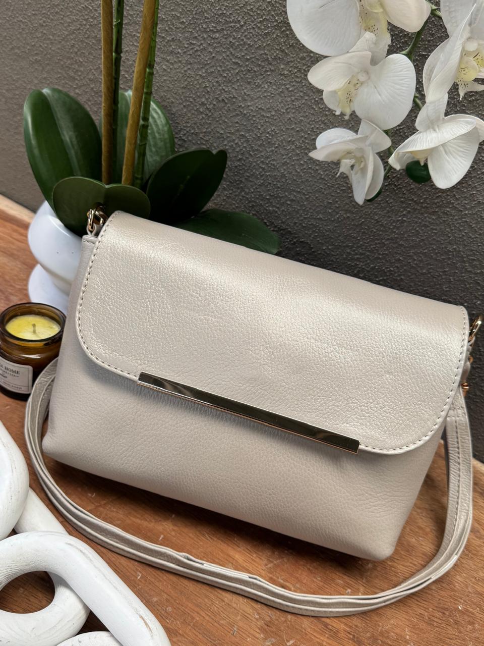 BOLSO 100% PIEL BELICE COLOR ORO LIGTH