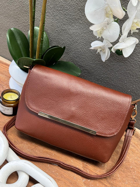 BOLSO 100% PIEL BELICE COLOR SHEDRON