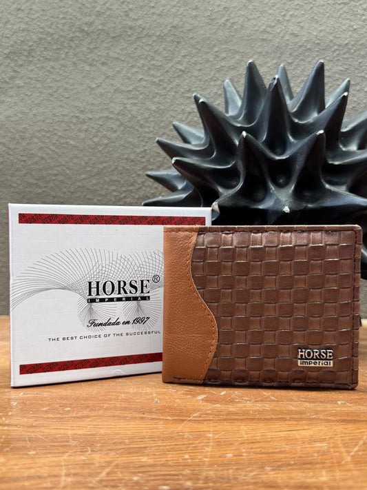 CARTERA HORSE PIEL BIFOLD PETATILLO CAMEL