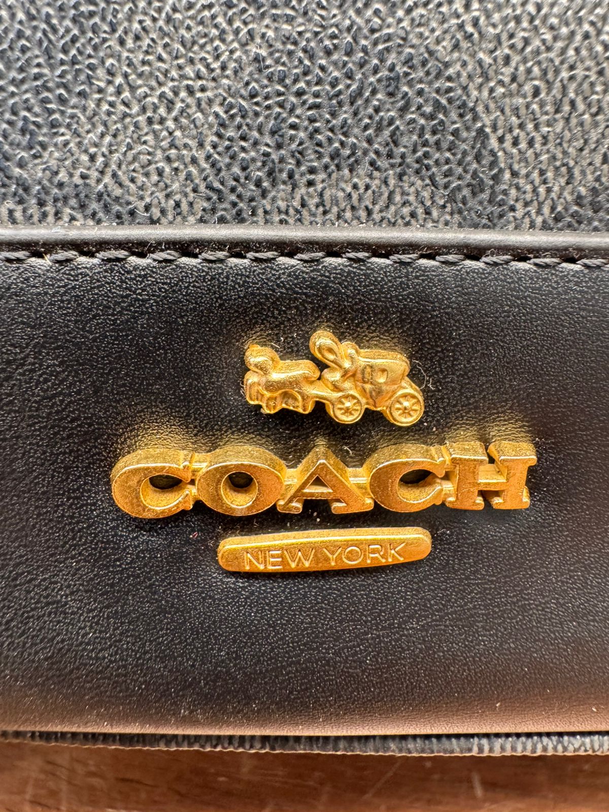 BOLSO COACH 005 COLOR BEIGE ESTAMPADO