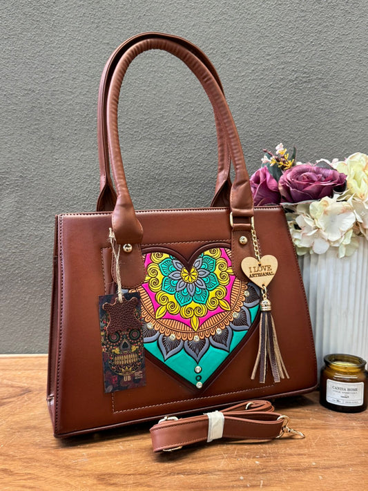 UB MOD ARTESANAL CATALINA CORAZON COLORES/CAMEL