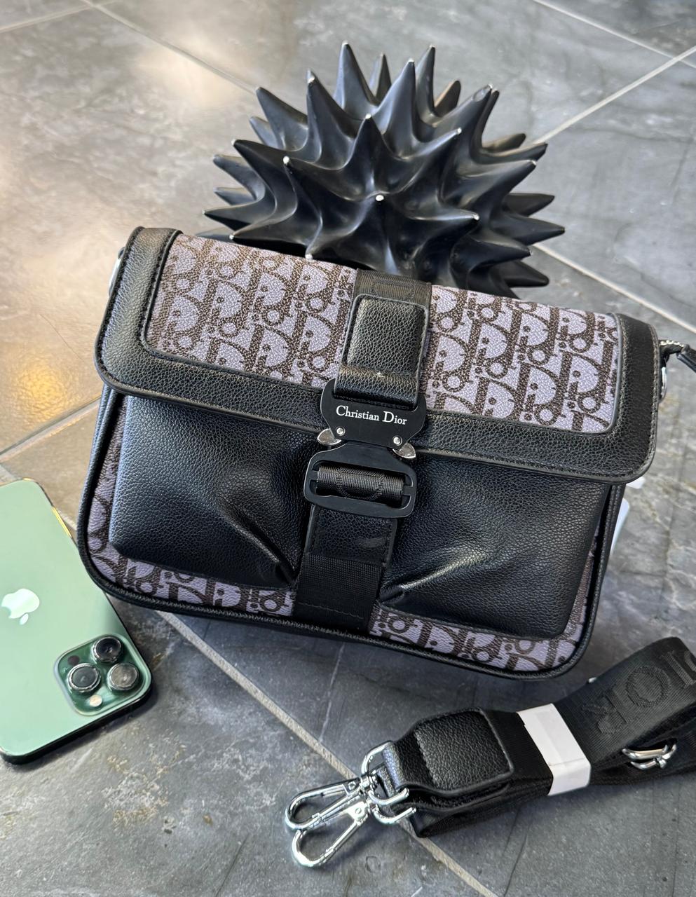 CROSSBODY CHRISTIAN DIOR 037 NEGRO/GRIS