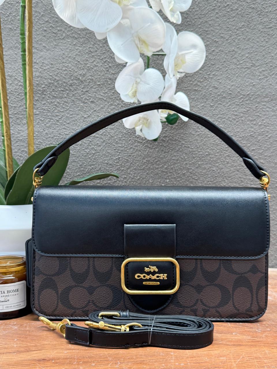 CROSSBODY COACH 253 NEGRO/CHOCOLATE