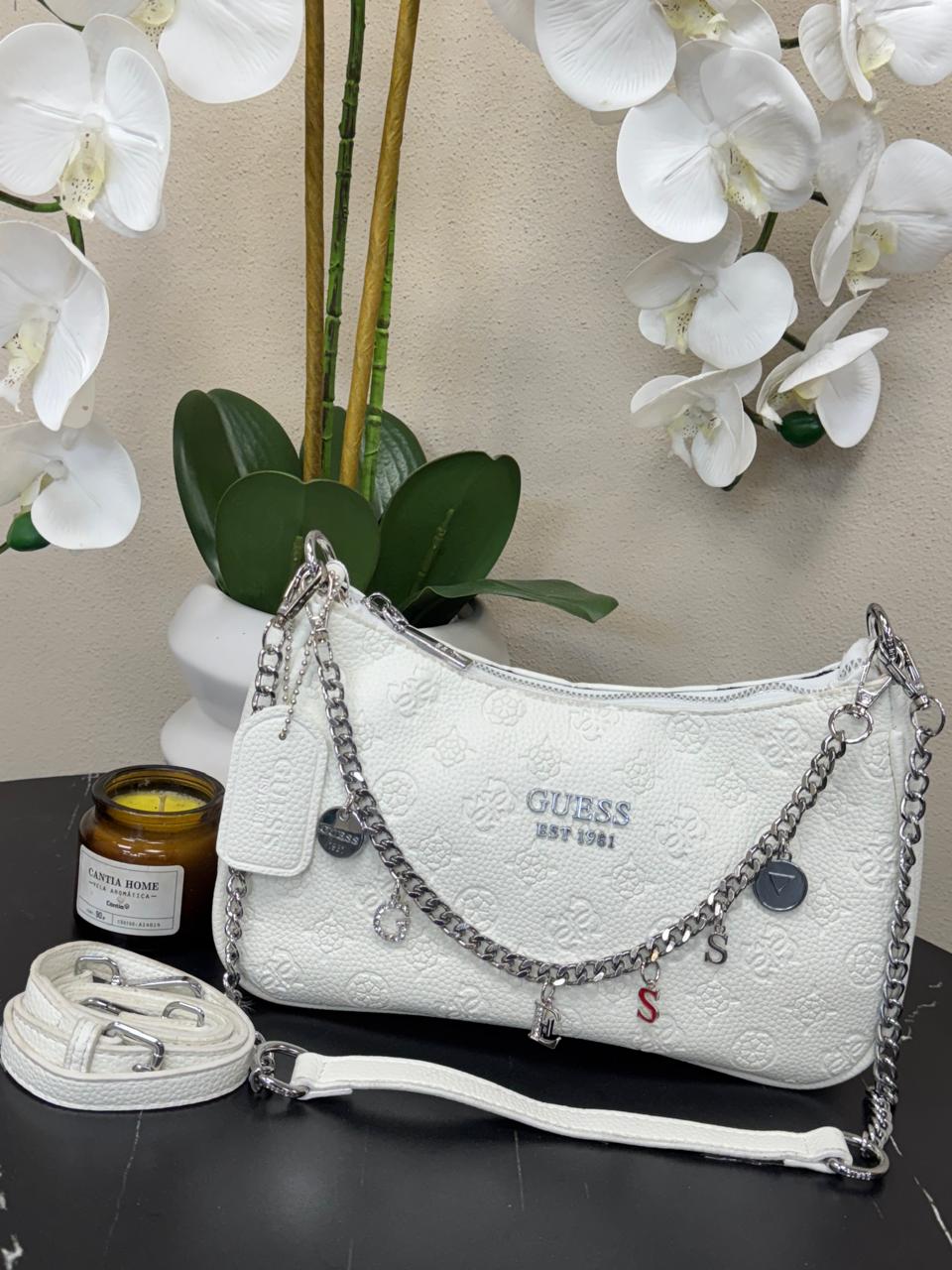 BAGUETTE GUESS 021 BLANCO GRABADO