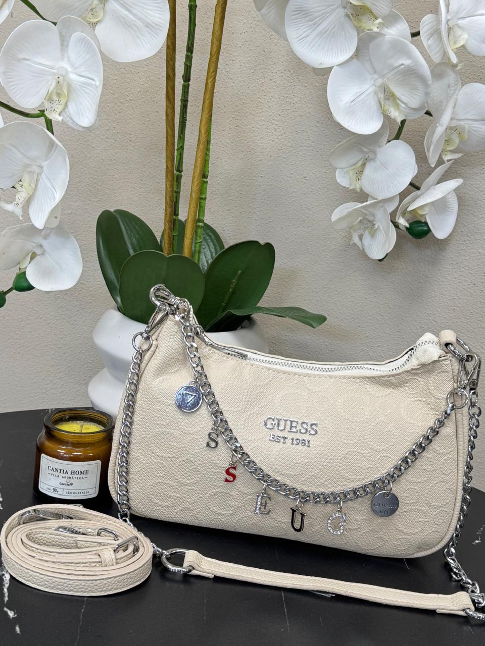 BAGUETTE GUESS 021 CREMA