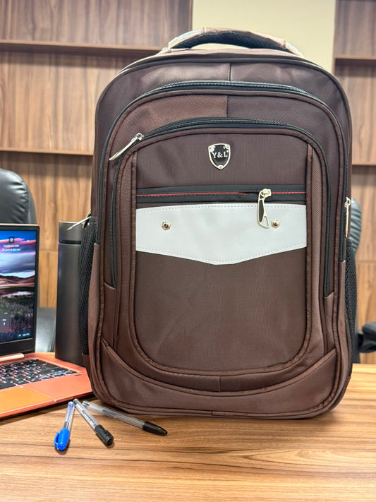 MOCHILA CANDADO YL PREMIUM COLOR CAFE