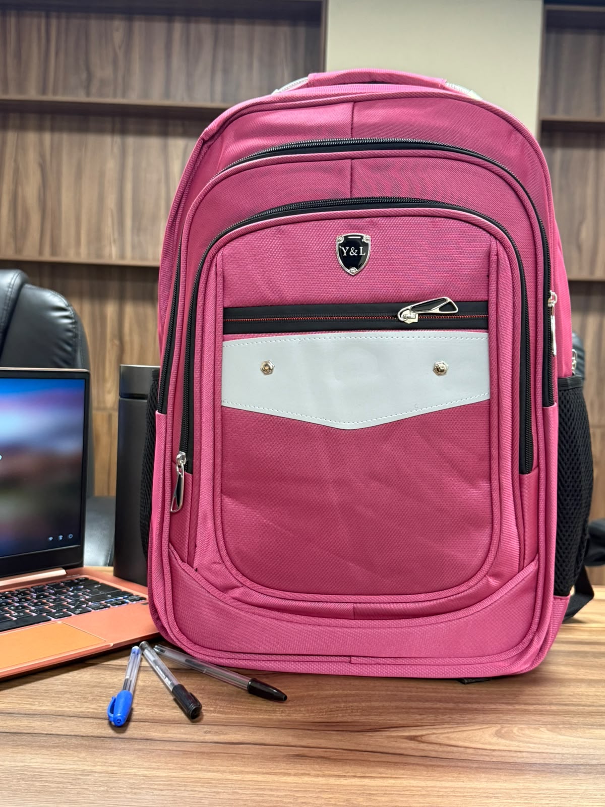 MOCHILA CANDADO YL PREMIUM COLOR ROSA