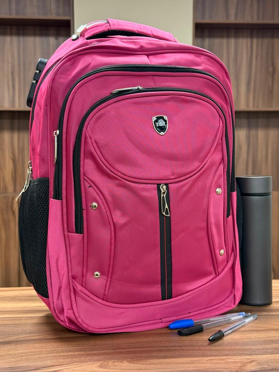MOCHILA CANDADO YL COLOR ROSA