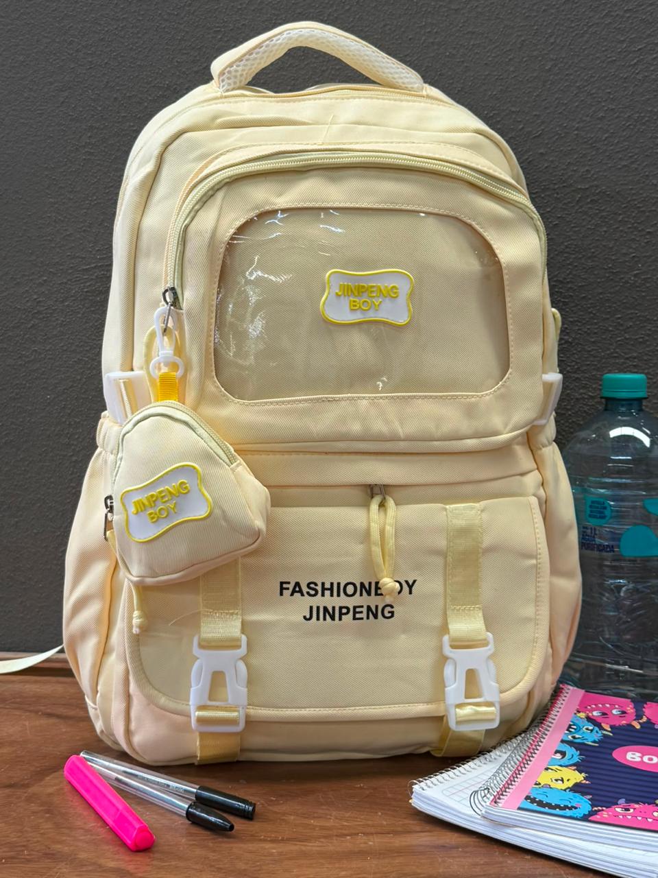 MOCHILA FASHION COLOR AMARILLO