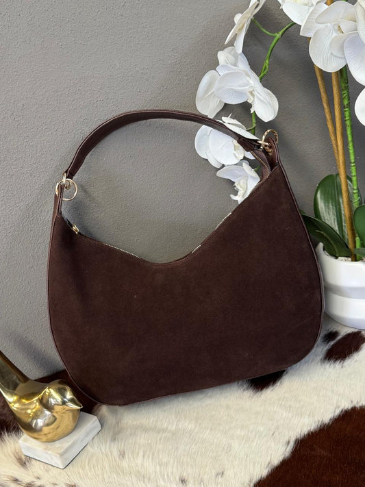 BOLSO EGIPTO GAMUZA COLOR CAFE