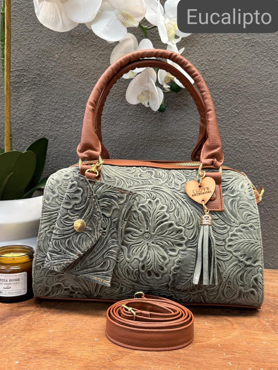 BOLSO VALENTINA COLOR EUCALIPTO