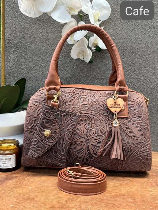 BOLSO VALENTINA COLOR CAFE