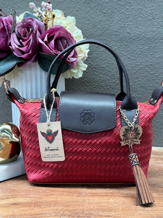 DB ESTHER ENTRAMADO COLOR ROJO
