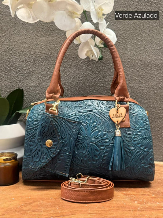 BOLSO VALENTINA COLOR VERDE AZULADO