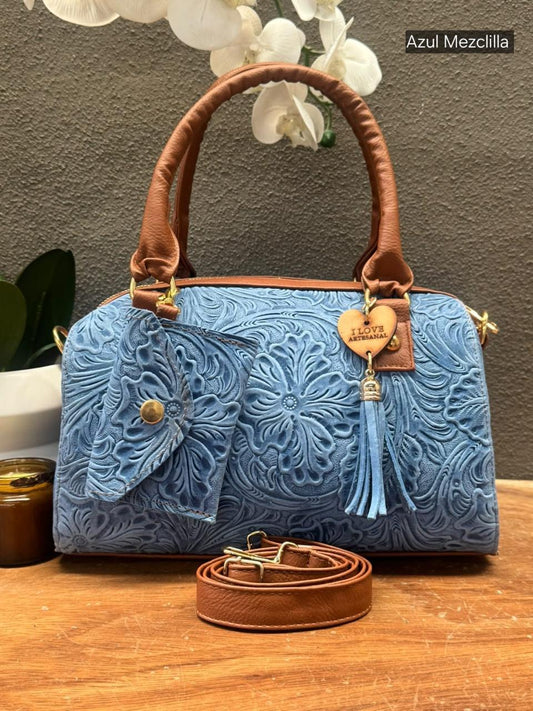 BOLSO VALENTINA COLOR AZUL MEZCLILLA