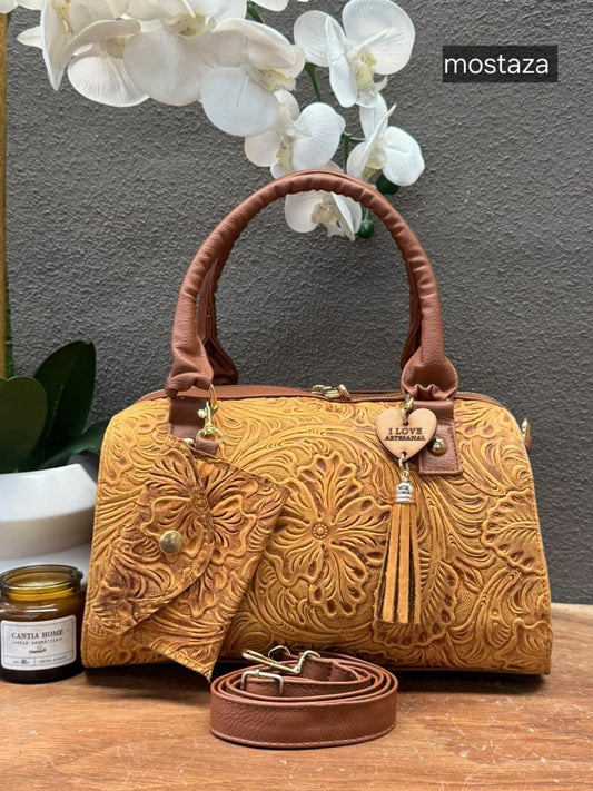 BOLSO VALENTINA COLOR MOSTAZA