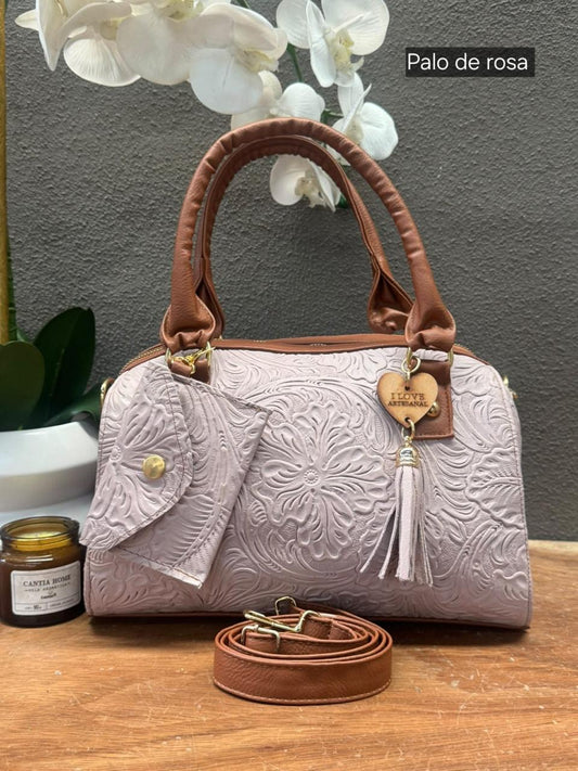 BOLSO VALENTINA COLOR PALO DE ROSA