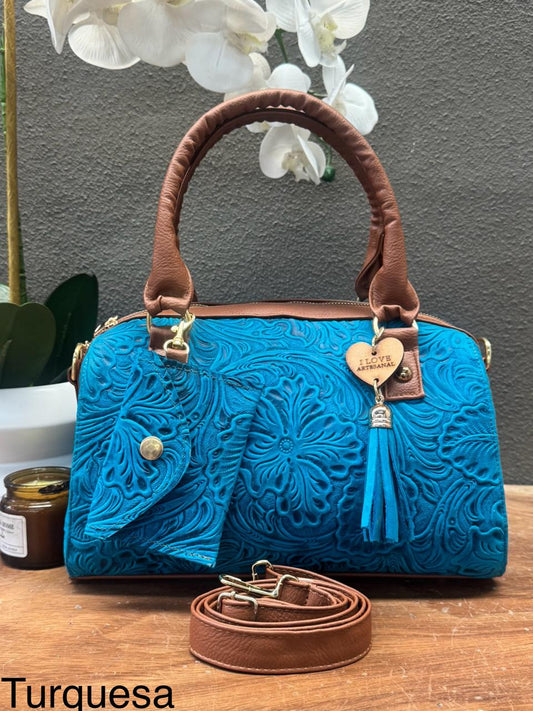 BOLSO VALENTINA COLOR TURQUESA