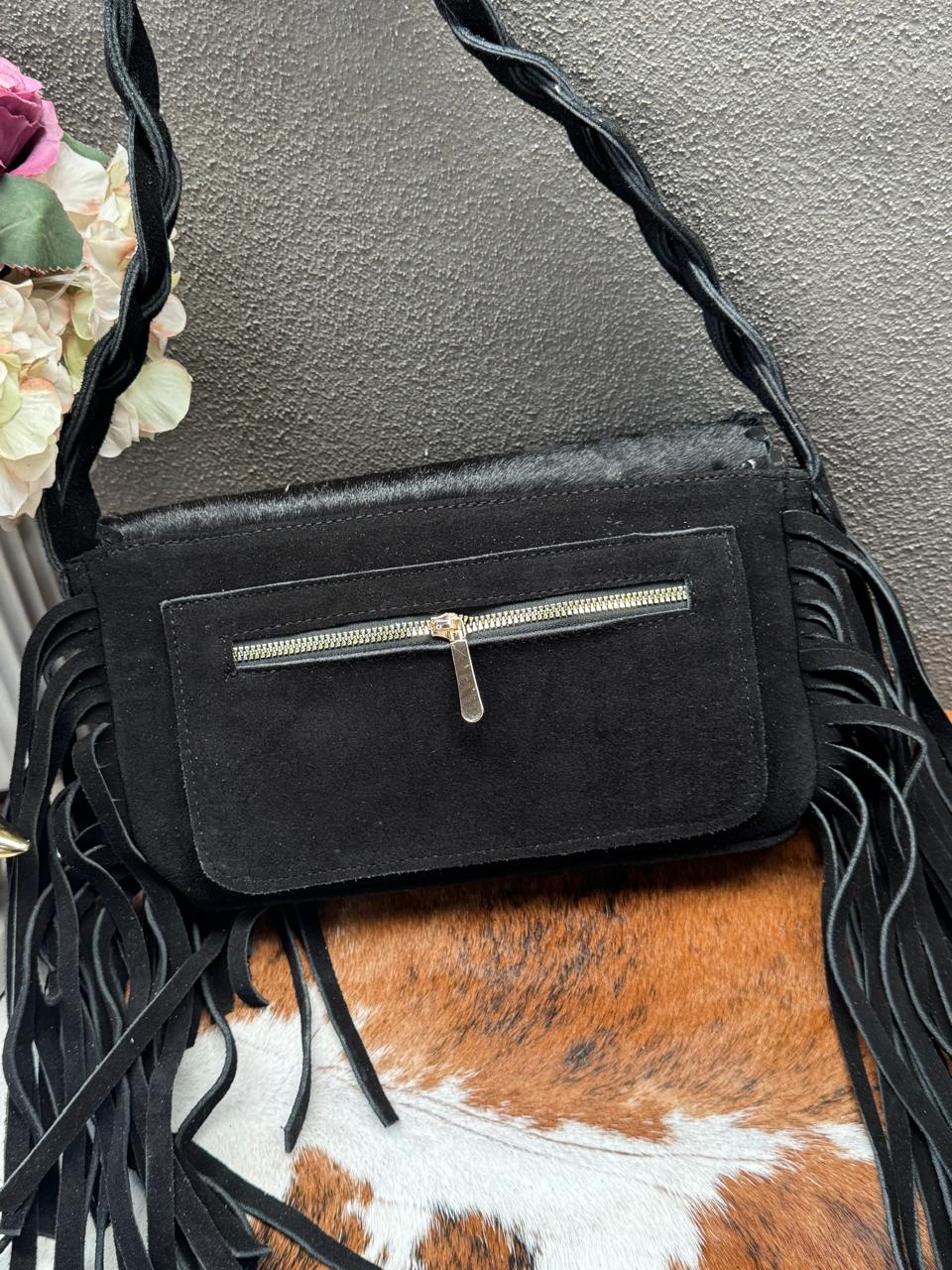 BOLSO WEST PELO COLOR NEGRO