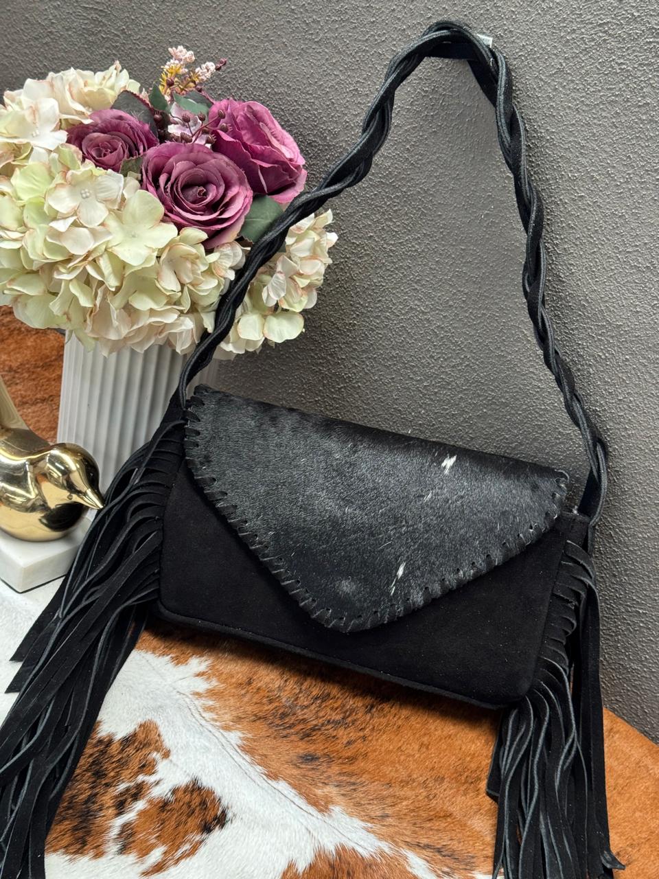 BOLSO WEST PELO COLOR NEGRO