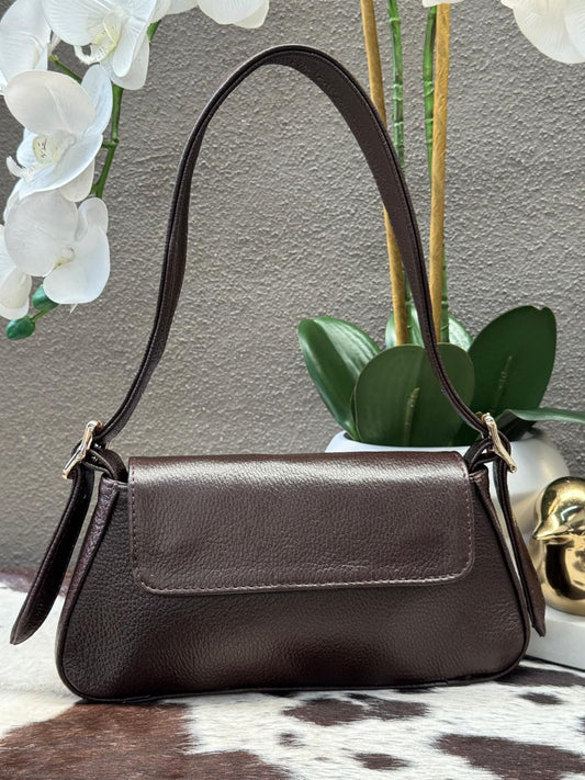 BOLSO 100% PIEL TAILANDIA COLOR CAFE