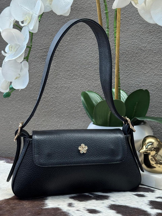 BOLSO 100% PIEL TAILANDIA COLOR NEGRO