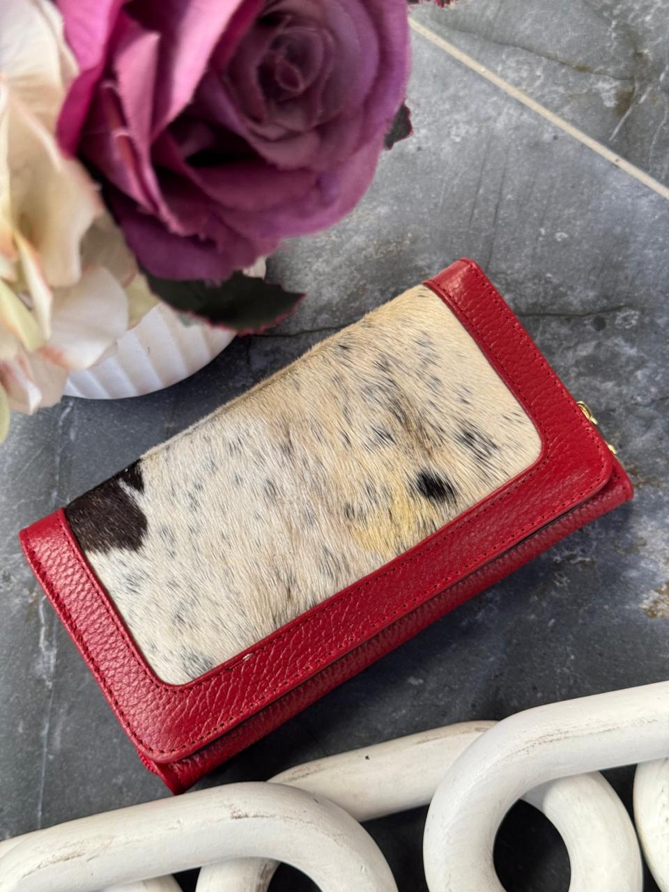 CARTERA AUSTRALIA PELO COLOR ROJO
